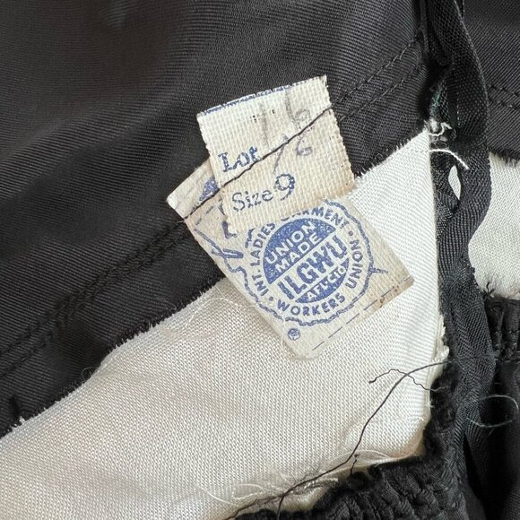 Vintage 60s Mod Beaded Buckle Waist Mini Dress Cocktail Dress Union Made Size S - Picture 6 of 7